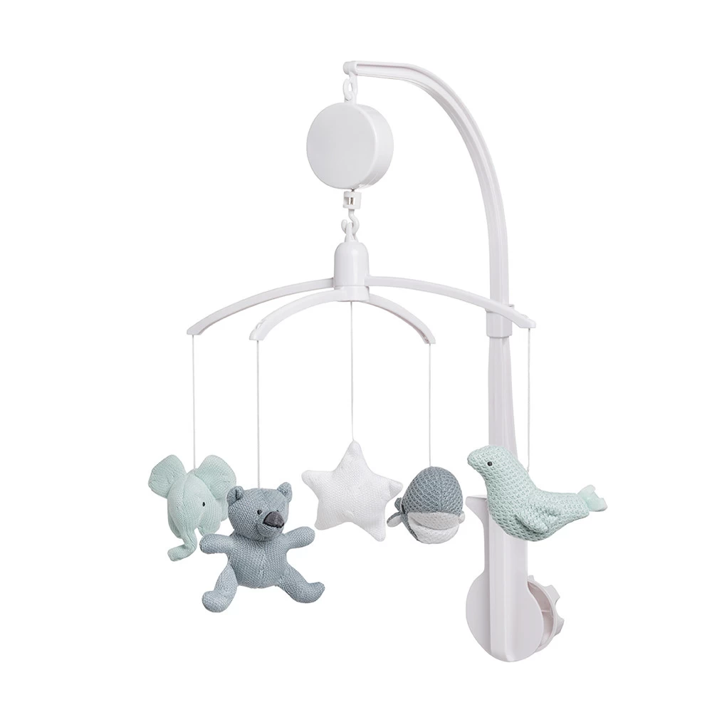 Baby's Only Muziekmobiel Classic Stonegreen/Mint/Wit 3 Baby's Only Muziekmobiel Classic Stonegreen/Mint/Wit