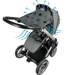 Dooky Cover Design Grey Stars -Babyproducten Verkoop image 14437