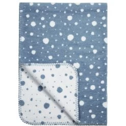 Meyco Wiegdeken Dots Jeans - Wit 75x100