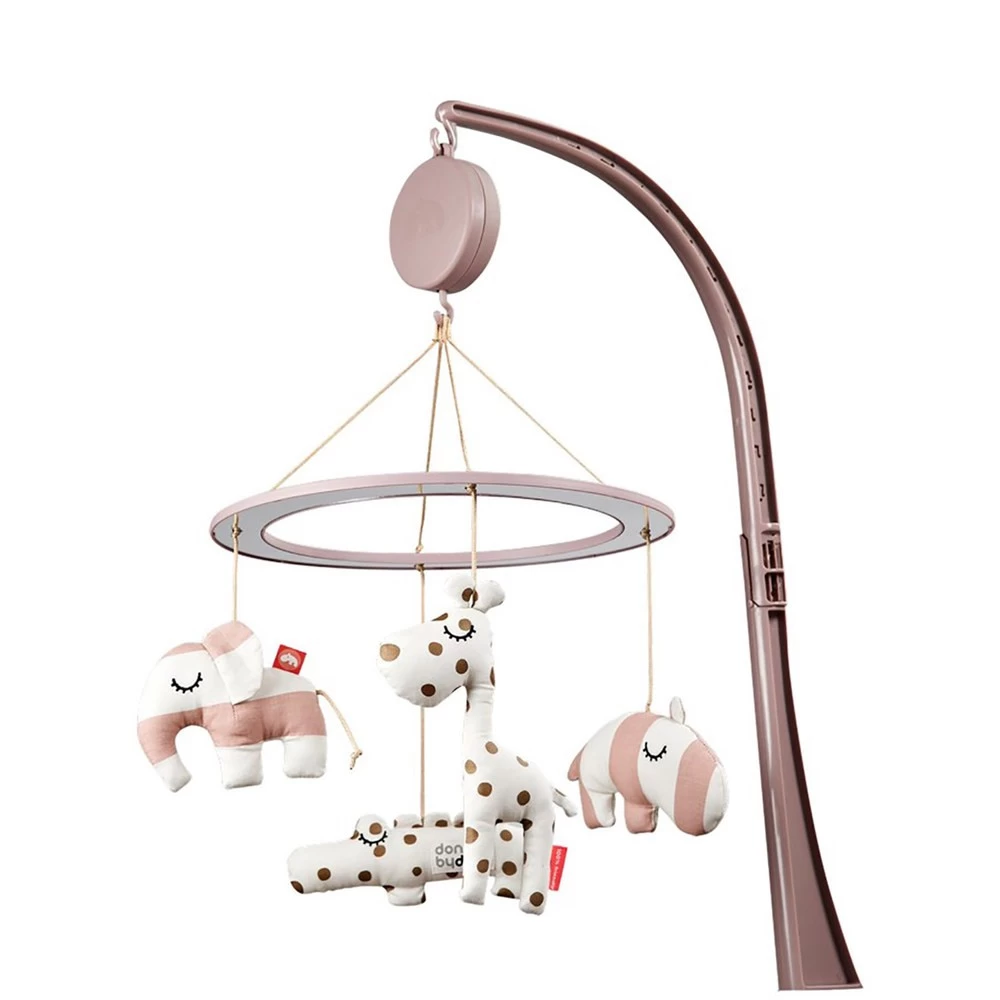 Done By Deer Musical Mirror Mobile, Sleepy, Powder 3 Done By Deer Musical Mirror Mobile, Sleepy, Powder