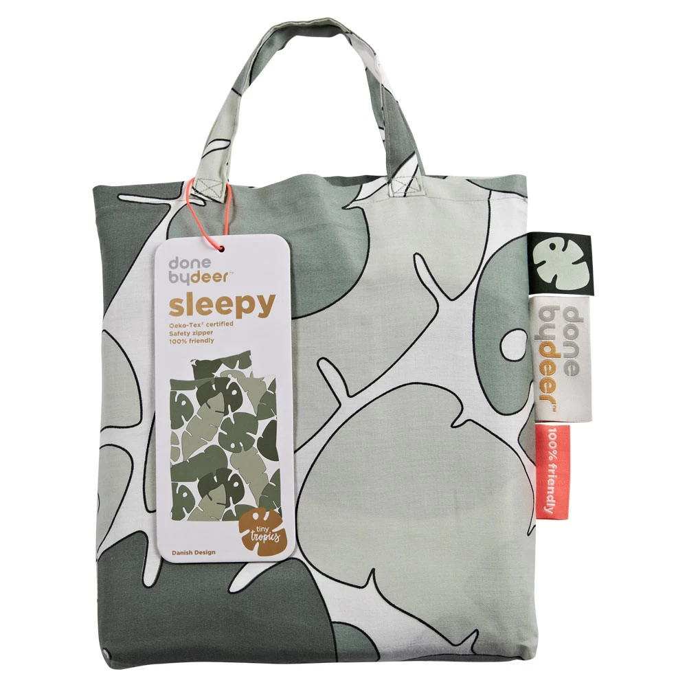 Done By Deer Ledikant Dekbedovertrek Tiny Tropics 100x140cm 4 Done By Deer Ledikant Dekbedovertrek Tiny Tropics 100x140cm - Afbeelding 2