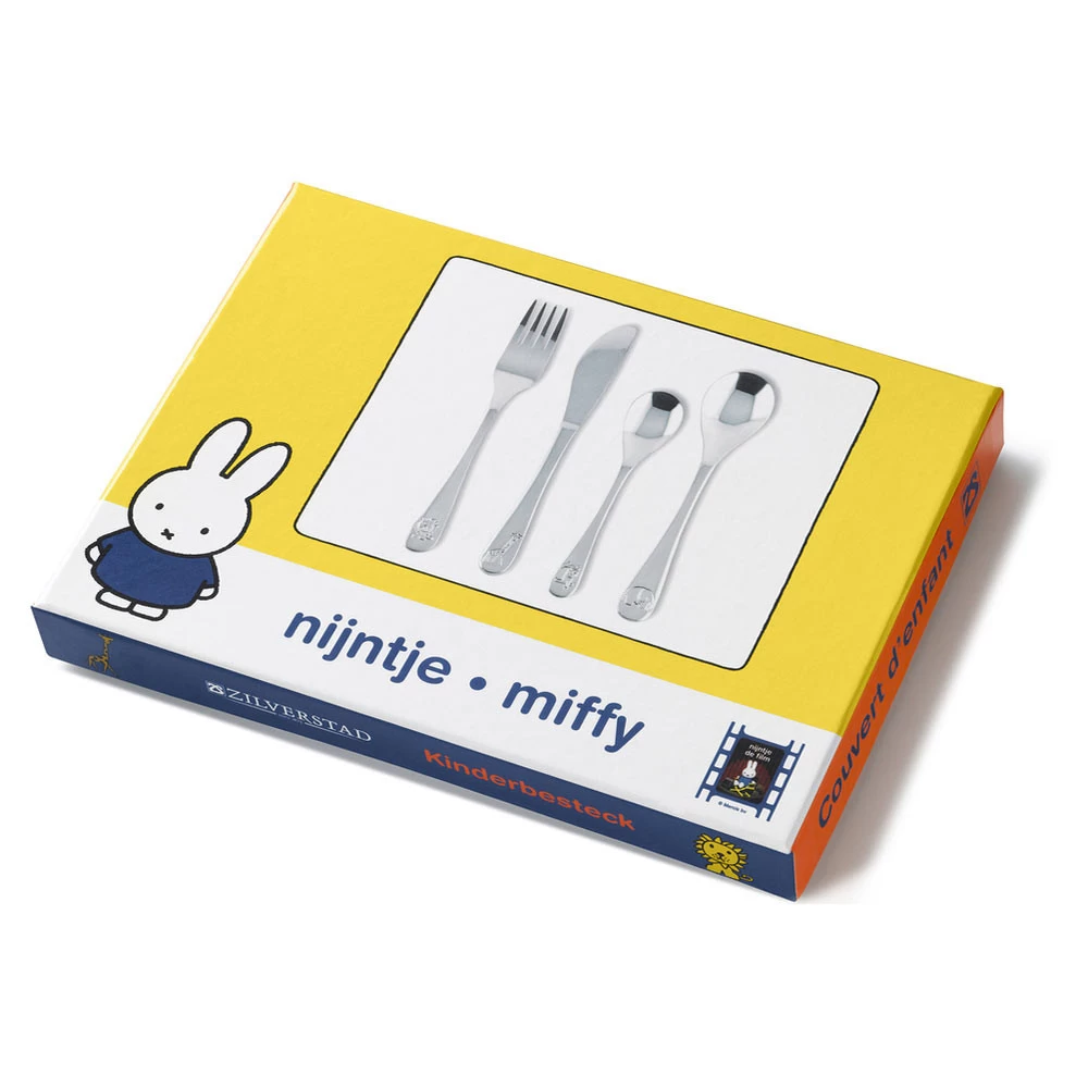 Zilverstad Kinderbestek Nijntje Dierentuin 4 Delig RVS 4 Zilverstad Kinderbestek Nijntje Dierentuin 4 Delig RVS - Afbeelding 2