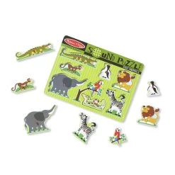 Melissa & Doug Geluidenpuzzel Dierentuindieren