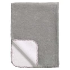 Meyco Wiegdeken Double Face Grijs/Wit 75x100