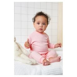 Feetje Pyjama Wafel Pink Melange -Babyproducten Verkoop image 23424