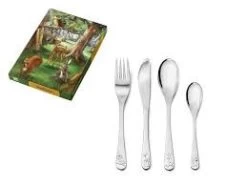 Bestekset 4-delig Bosdieren
