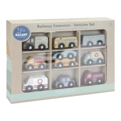 Little Dutch Treinbaan Uitbreiding - Voertuigen Set