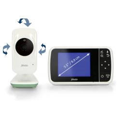 Alecto Babyfoon Met Camera En 3.5 Inch LCD Kleurenscherm Wit -Babyproducten Verkoop image 28118