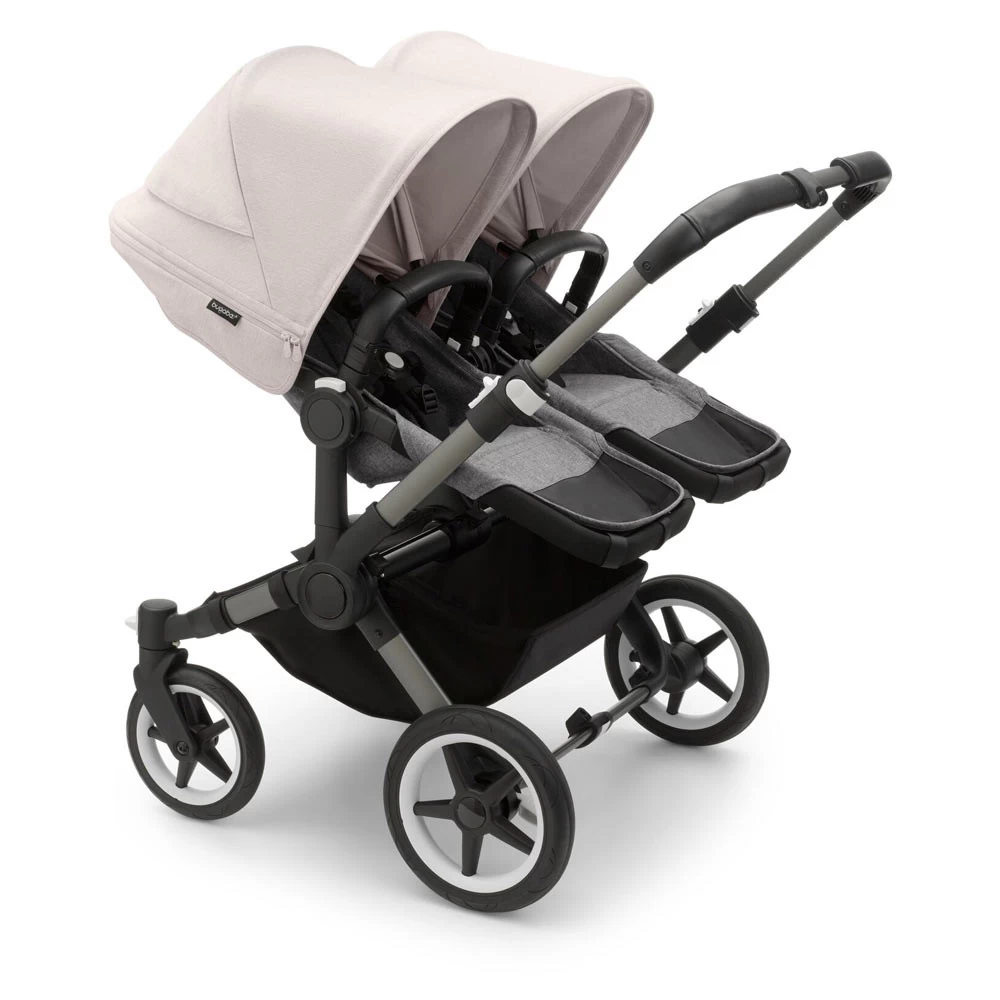 Bugaboo Donkey5 Twin Graphite - Grey Melange 4 Bugaboo Donkey5 Twin Graphite - Grey Melange - Afbeelding 2