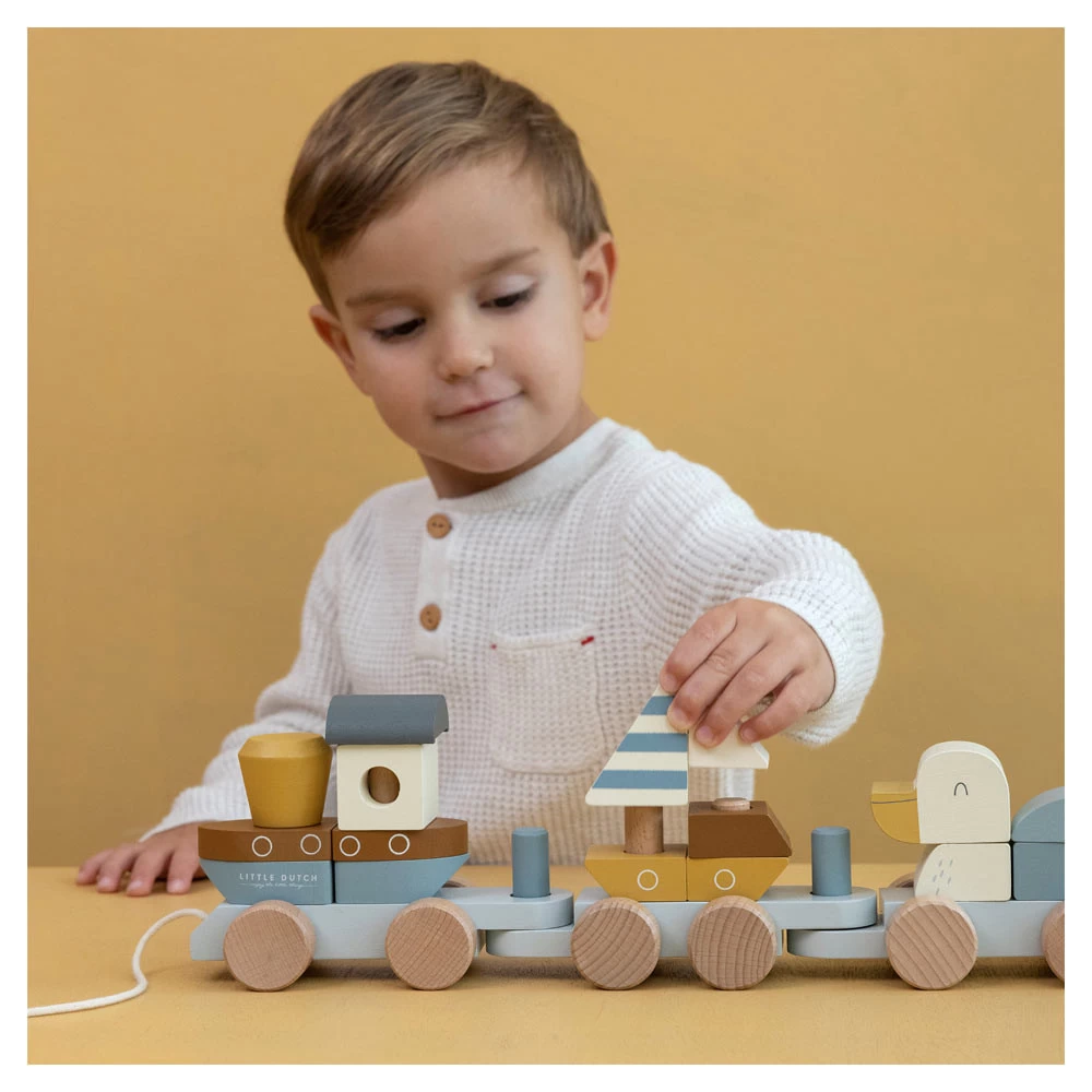 Little Dutch Blokkentrein Sailors Bay FSC 7 Little Dutch Blokkentrein Sailors Bay FSC - Afbeelding 5