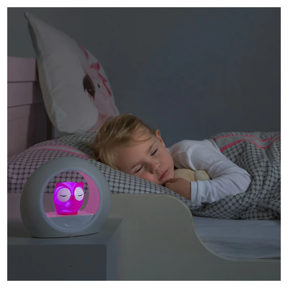 Zazu Nachtlampje Uil Roze 5 Zazu Nachtlampje Uil Roze - Afbeelding 3