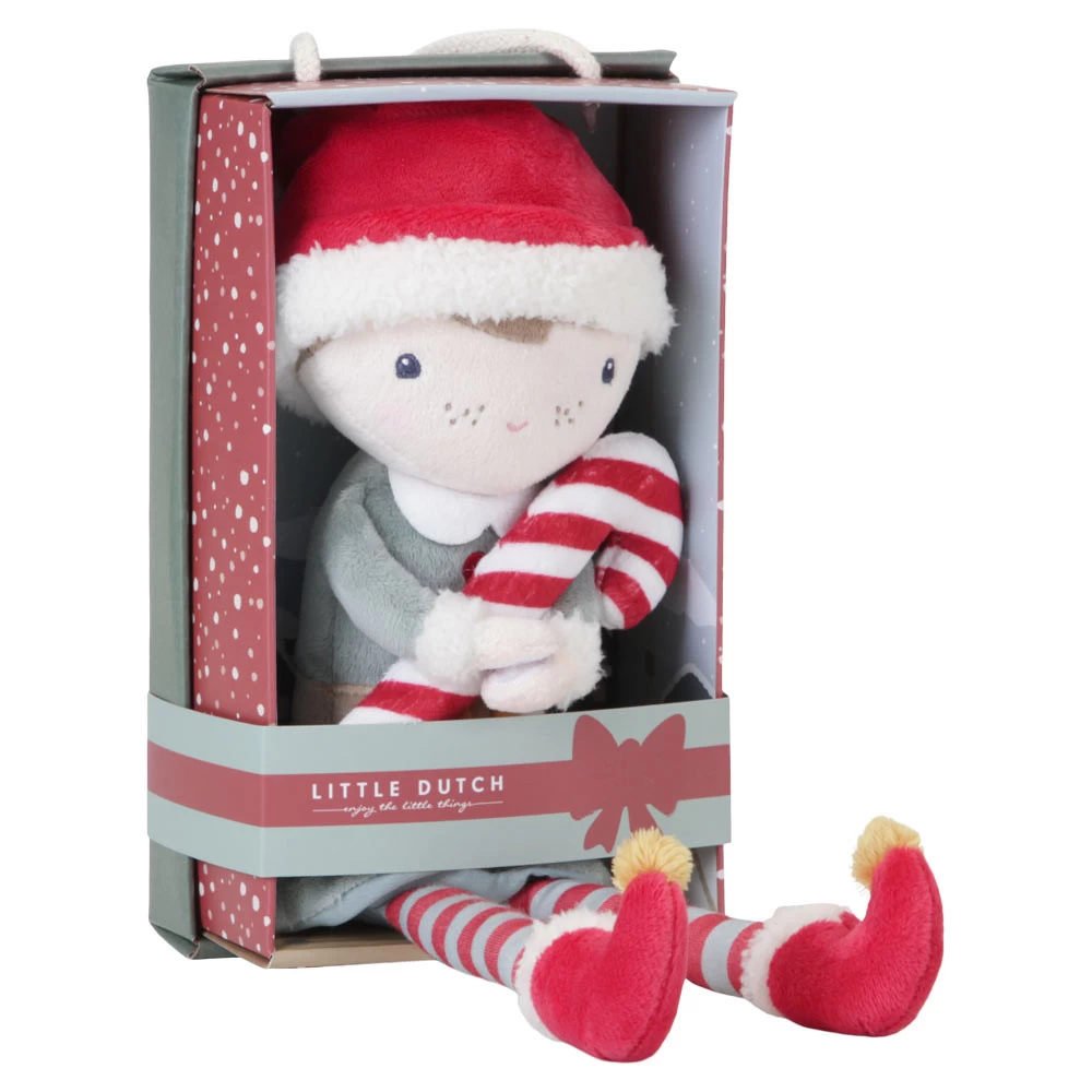 Little Dutch Knuffelpop Kerst Jim 35cm 5 Little Dutch Knuffelpop Kerst Jim 35cm - Afbeelding 3