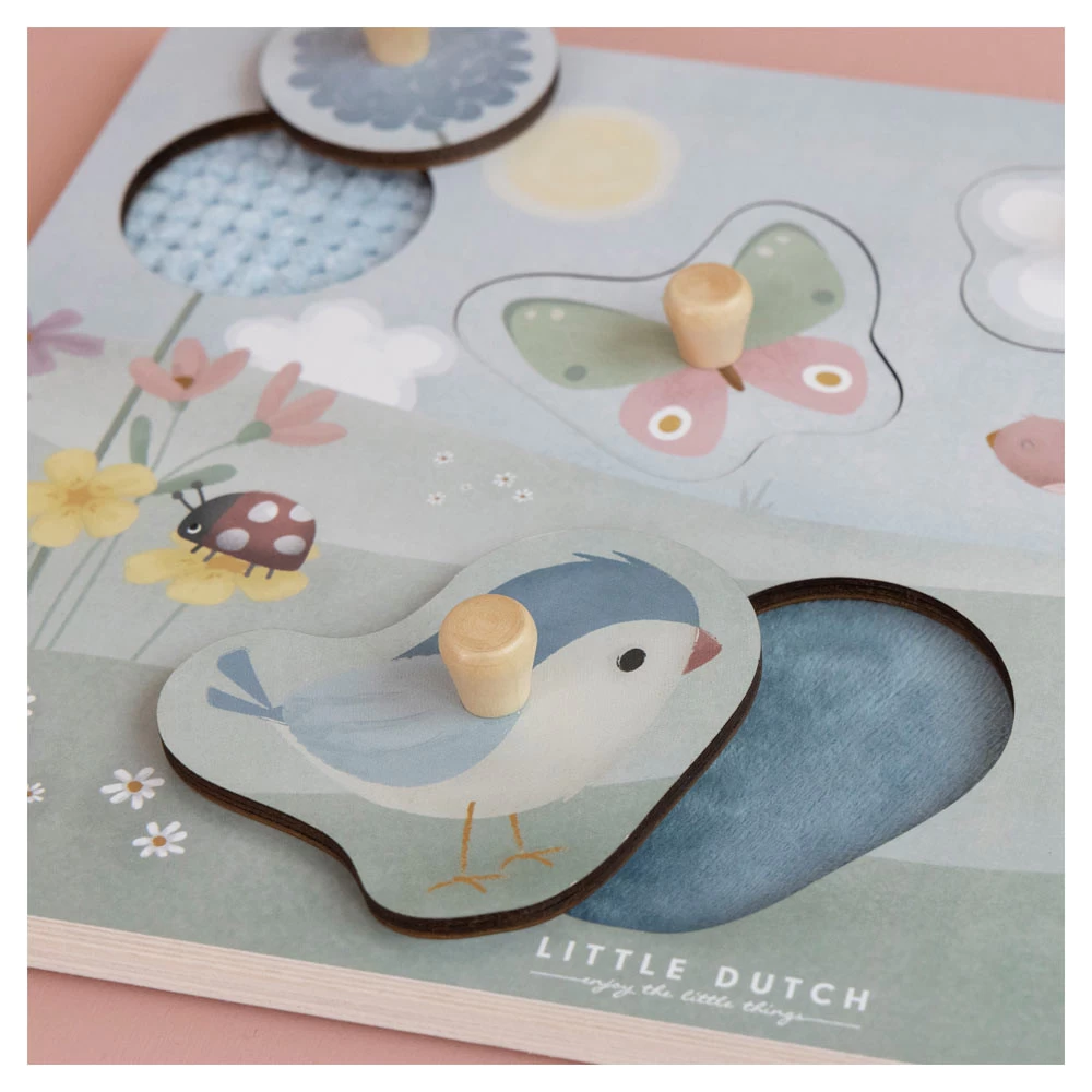 Little Dutch Voelpuzzel Flowers And Butterflies FSC 6 Little Dutch Voelpuzzel Flowers And Butterflies FSC - Afbeelding 4