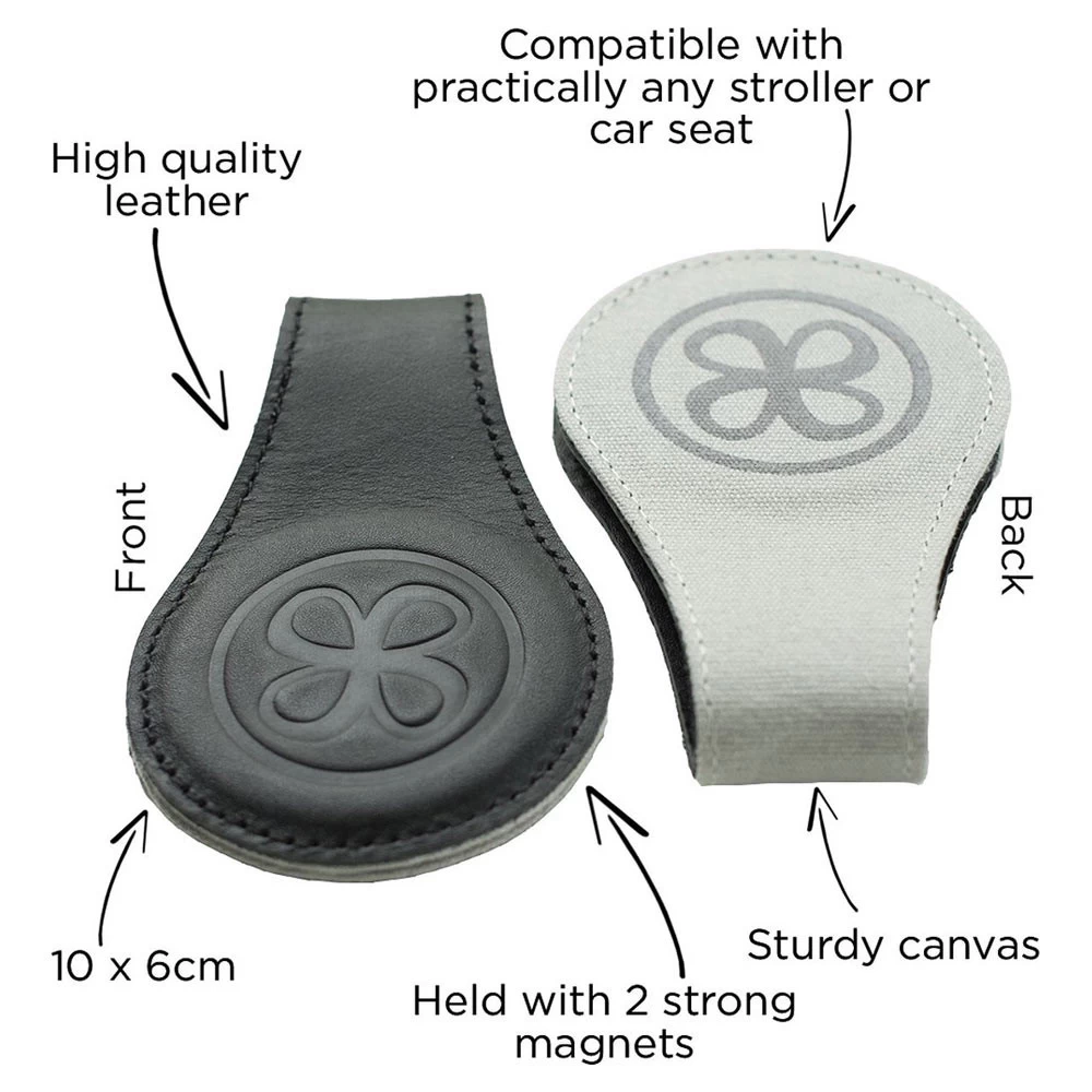 Cloby Set Swaddle Met Clips Black 4 Cloby Set Swaddle Met Clips Black - Afbeelding 2