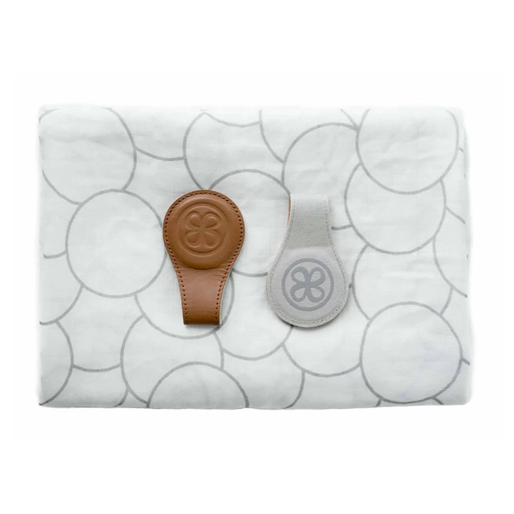 Cloby Set Swaddle Met Clips Brown 4 Cloby Set Swaddle Met Clips Brown - Afbeelding 2