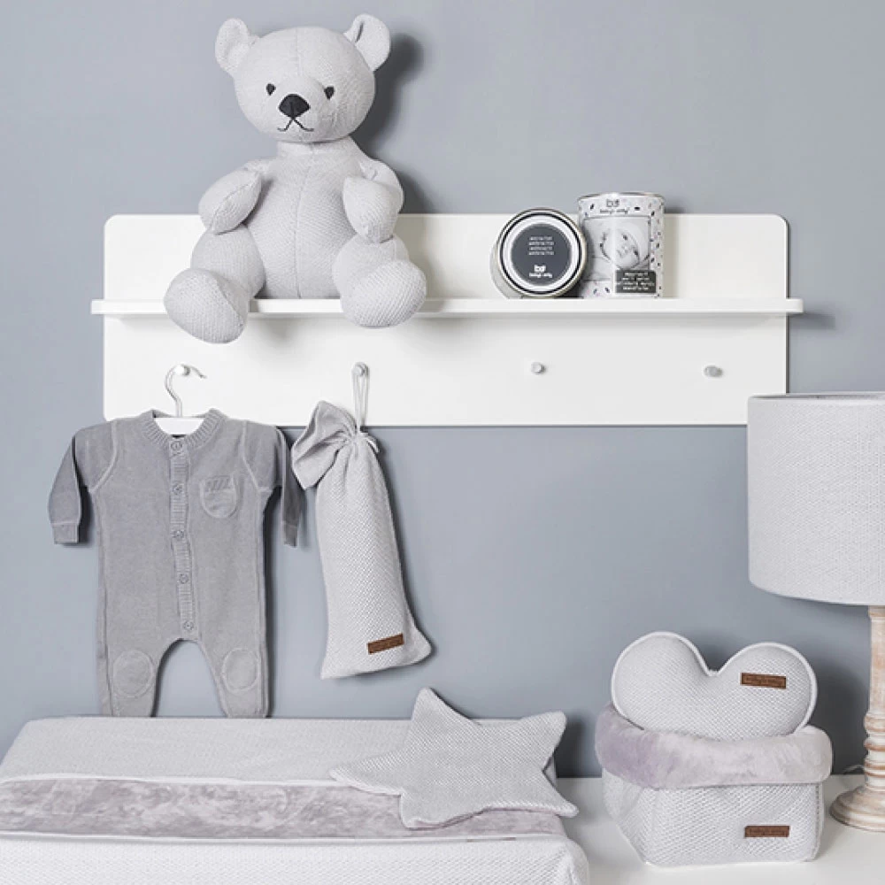 Baby's Only Aankleedkussenhoes Classic Zilvergrijs 4 Baby's Only Aankleedkussenhoes Classic Zilvergrijs - Afbeelding 2