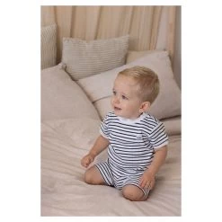 Feetje Pyjama Kort Summer Special Wafel Marine -Babyproducten Verkoop image 32299