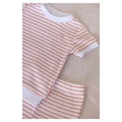 Feetje Pyjama Kort Summer Special Wafel Terra Pink -Babyproducten Verkoop image 32339
