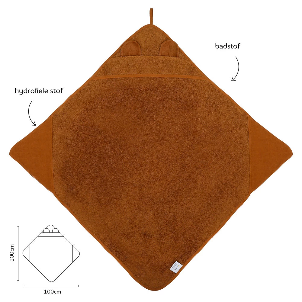 Nifty 2 In 1 Badcape Caramel 4 Nifty 2 In 1 Badcape Caramel - Afbeelding 2