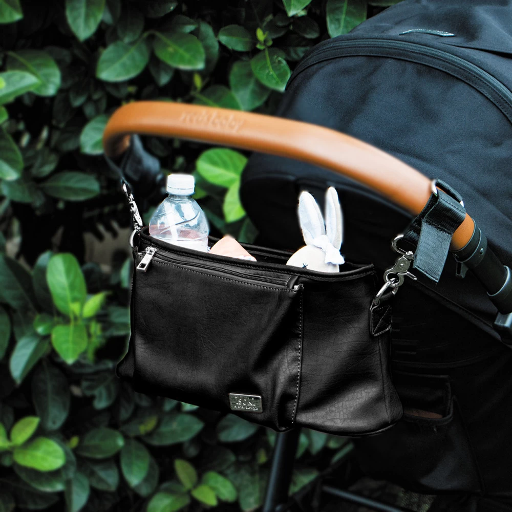 Isoki Kinderwagen Organizer Zwart 4 Isoki Kinderwagen Organizer Zwart - Afbeelding 2