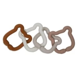 Jollein Speelgoed Ringen Silicone 20x7x1cm Teddy Bear
