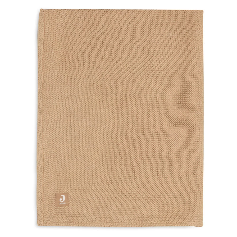 Jollein Wiegdeken 75x100cm Basic Knit Biscuit Fleece 3 Jollein Wiegdeken 75x100cm Basic Knit Biscuit Fleece