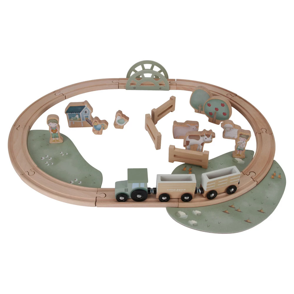 Little Dutch Treinset Little Farm FSC 3 Little Dutch Treinset Little Farm FSC