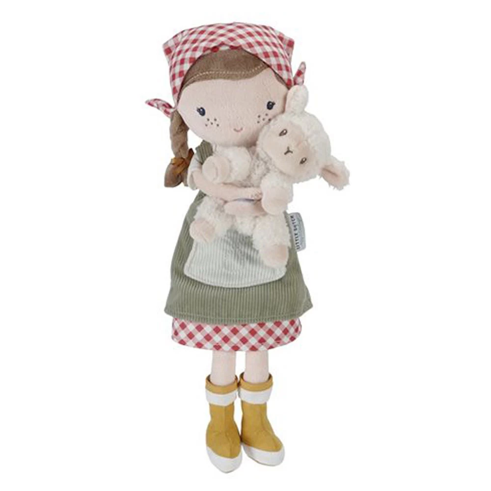 Little Dutch Knuffelpop Boerin Rosa 35cm Little Farm 3 Little Dutch Knuffelpop Boerin Rosa 35cm Little Farm
