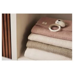 Jollein Wiegdeken Grain Knit 75 X 100 Cm Wild Rose -Babyproducten Verkoop image 34972