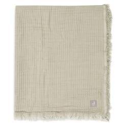Jollein Wiegdeken 75x100 Cm Fringe Olive Green