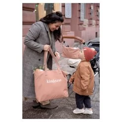 LÄSSIG Laessig Greenlabel Katoenen Statement Shopper Rose -Babyproducten Verkoop image 35879