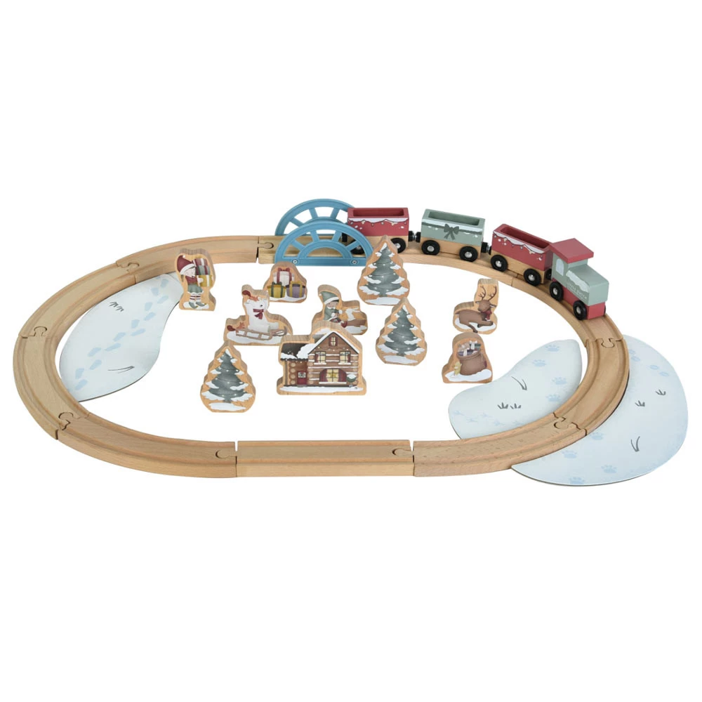 Little Dutch Treinbaan Kerst FSC 3 Little Dutch Treinbaan Kerst FSC