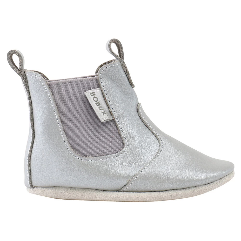 Bobux Soft Sole Laarsje Jodphur Silver 3 Bobux Soft Sole Laarsje Jodphur Silver