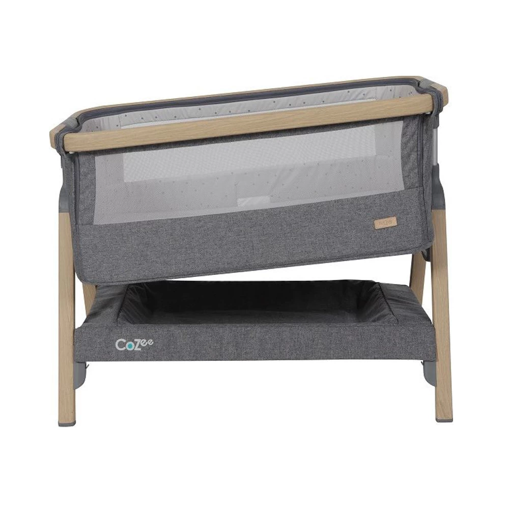 Tutti Bambini CoZee Bedside Crib Oak Charcoal 5 Tutti Bambini CoZee Bedside Crib Oak Charcoal - Afbeelding 3